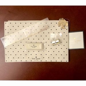NWT Kate Spade polka dot pencil pouch ✏️